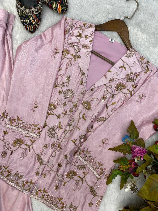 LG 1798 Fiona Silk Koti Blazer With Palazzo Western Dress 